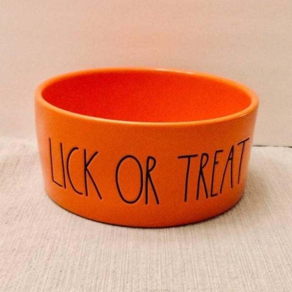 Rae Dunn LICK or TREAT Dog Bowl